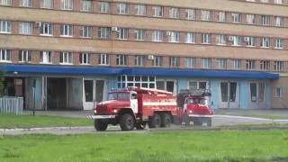 Video Na adres 7. Vyyezd pozharnykh Tolyatti po trevoge i proyezd skvoz probku from Chaga, Kavaleriyskiy drive, Tolyatti, Russia