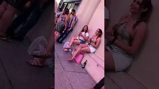 Candid Latina Feet With Shoeplay