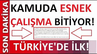 1 Mart 2021 Kamu Da Esnek Çalişma Bi̇ti̇yor. İşte Resmi̇ Yazi