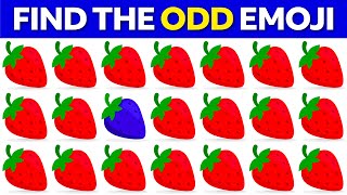FIND THE ODD EMOJI OUT by Spotting The Difference! | Odd One Out Puzzle | Find T