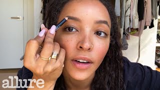 Tinashes 10 Minute Beauty Routine For Perfect Eyebrows & Blush Allure