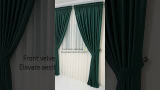 Velvet Sheer Combo Stylish Layered Curtainsaesthetic Home Decor Must-Have
