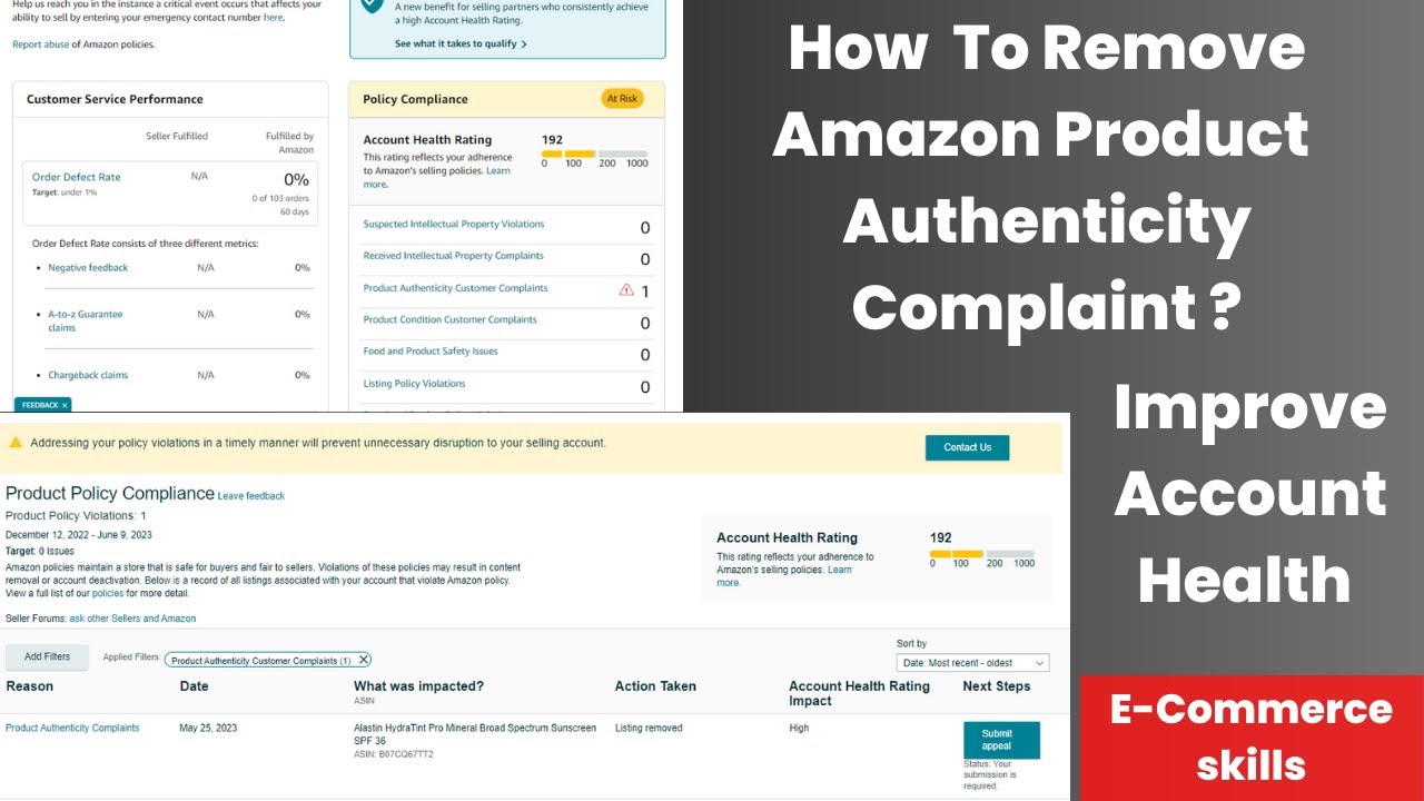 How To Remove Amazon Product Authenticity Complaint | How To Remove Amazon Product Authenticity Complaint |