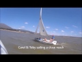 Carel & Toby sailing a close reach Carel & Toby sailing a close reach