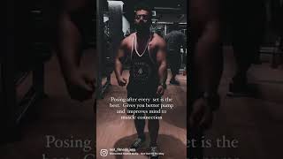 Posing and holding pose is critical for better mind to muscle connection and insane pumps.
