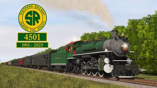 Trainz 2019 Southern 4501 Mikado Evolution Historical Footage. Remake
