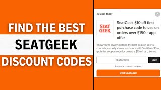 How To Find Seatgeek Promo Codes Major Discounts