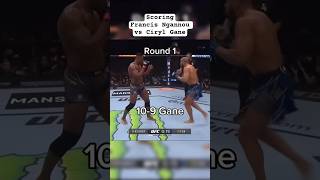 Scoring Francis Ngannou Vs Ciryl Gane In 1Min