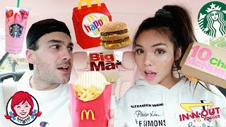 Letting The Person In Front Of Me Decide What I Eat *FAIL* 24 Hours Challenge