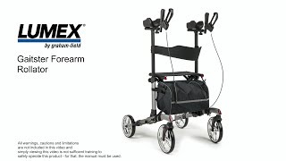 Lumex® Gaitster Forearm Rollator