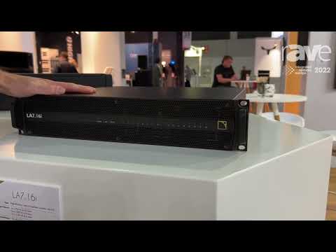 ISE 2022: L-Acoustics Shows the LA7.16i Amplified Controller with 16 Output Channels from Two Units