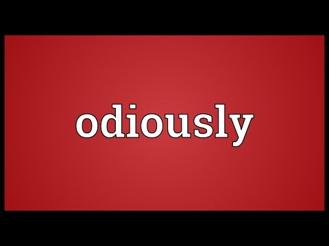 Header of odiously