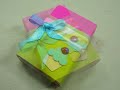 How to make a gift box from a matchbox