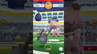 Weezing With Long Hat And Green Gas Vs Rockruff. Solo Raid Battle.