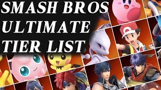 Smash Ultimate Tier List and Analysis!!