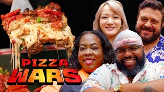 The Perfect Detroit-Style Pizza with Cliff Skighwalker, Adam Richman, and Reina Scully | Pizza Wars