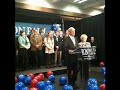 Ron Paul Kicking and Throwing Balloons After Maine Caucus Speech - 2/11/2012