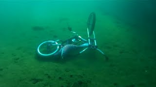 Vintage Scuba diving and Finding bikes in lake Superior on 8-8-2016 Vintage Scuba diving and Finding bikes in lake Superior on 8-8-2016