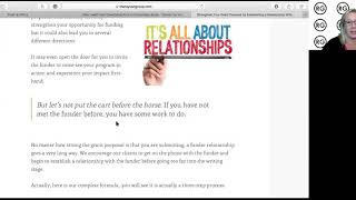 How to Build Upon Funder Relationships and Leverage Board Member Relationships