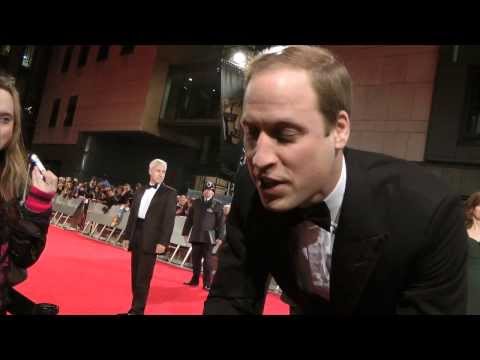 PRINCE WILLIAM EXCLUSIVE AT BAFTA FILM AWARDS 2014 LONDON