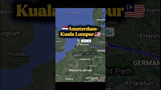 Amsterdam To Kuala Lumpur Flight Path Klm Boeing 787-9 Route Explained
