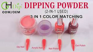 2in1 use Dip Powder match gel and lacquer, Color Match 3 in 1 set