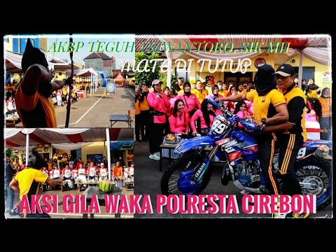Atraksi "gila" Wakapolresta Cirebon | Ngetrail dengan mata tertutup