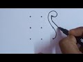 Easy method to draw Swan from 3×3 dots// How to draw a Swan easy step by step //MAM Arts