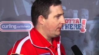 Draw 12 Media Scrum - 2013 Ford World Men's Curling Championship