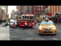 FDNY ENGINE 37, LEAVING AFTER ACTING FDNY ENGINE 54, ON 8TH AVE. IN MIDTOWN, MANHATTAN, NEW YORK.