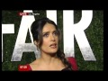 SALMA HAYEK Actress. BBC ONE Breakfast. Vanity Fair Celebs Party - Tottie In Red. 27.Feb2012