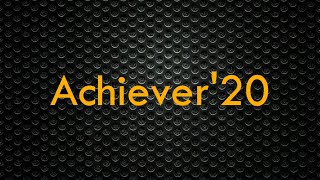 Achiever ' 20