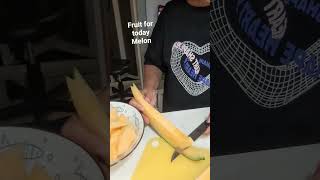 Slicing Half Melon