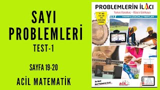 Problemleri̇n İlaci Soru Bankasi Acil Matematik-Sayfa 19-20