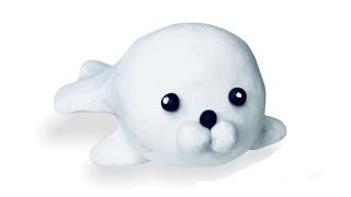 Como Hacer Una Foca En Porcelana Fria , Plastilina , Fondant , Pasta Kawaii How To Make Seal