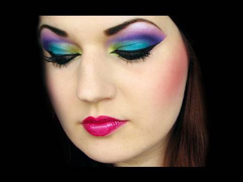 Arabian Peacock Colorful Arab makeup tutorial by MissChievous 