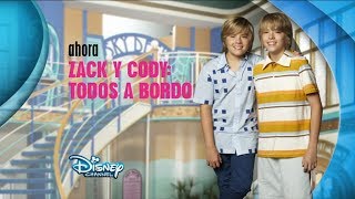 Disney Channel España: Ahora Zack Y Cody Todos A Bordo (Nuevo Logo 2014)