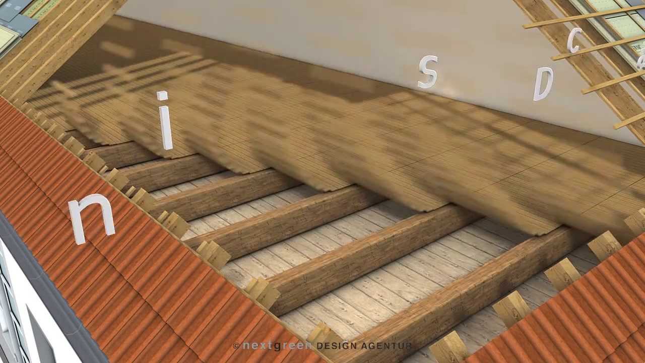 oberste Geschossdeckendämmung - nextgreen Building - YouTube