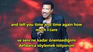 Lionel Richie - Hello İngilizce-Türkçe Altyazı (English-Turkish Subtitle)