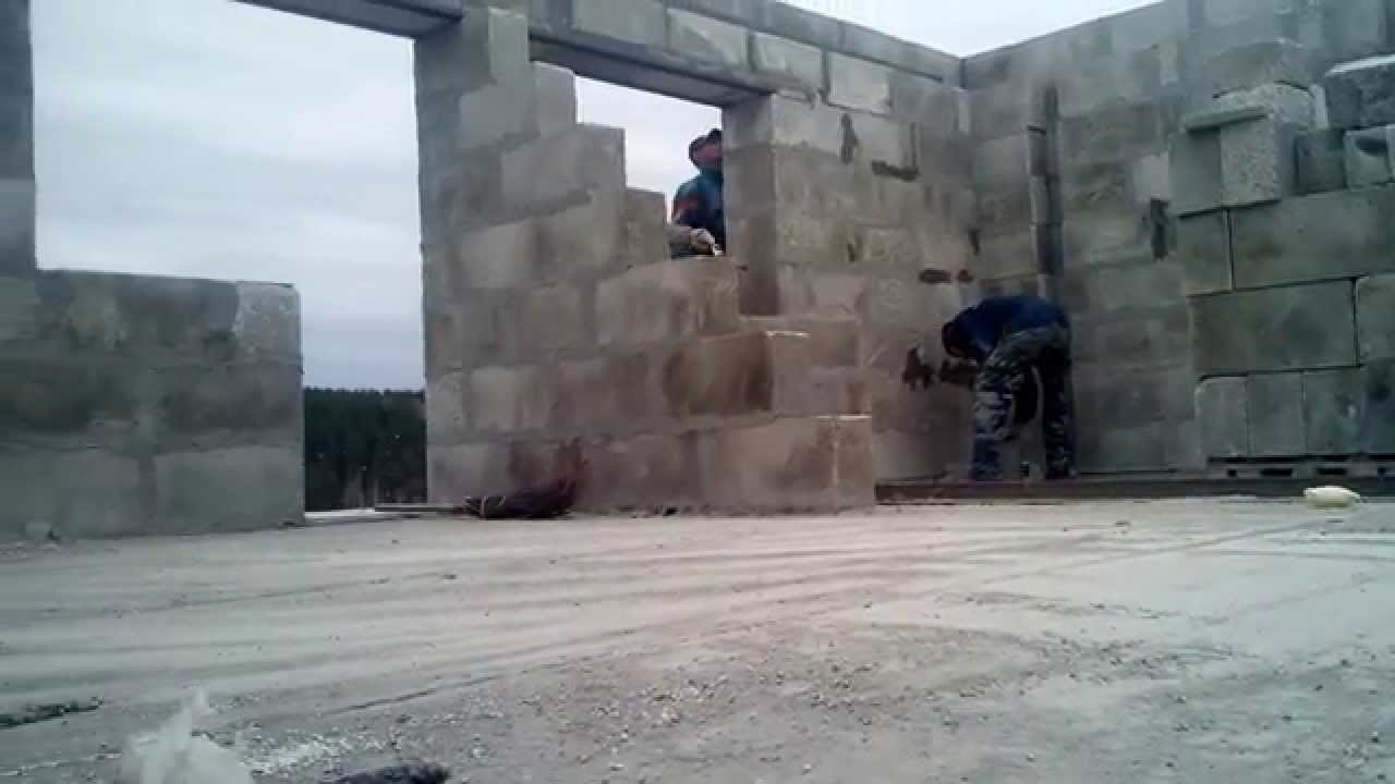 Дом 3 на 4 из блоков Дом 3 на 4 из блоков