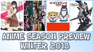 Anime Winter Season Preview 2018