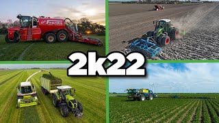 Dutch Farming From Above Compilation 2022 Pt. 1 Fendt, Claas, John Deere, Vervaet, Delvano