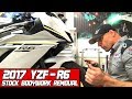 2017 Yamaha R6 Stock Bodywork Removal Tutorial from Sportbiketrackgear.com YouTube Video
