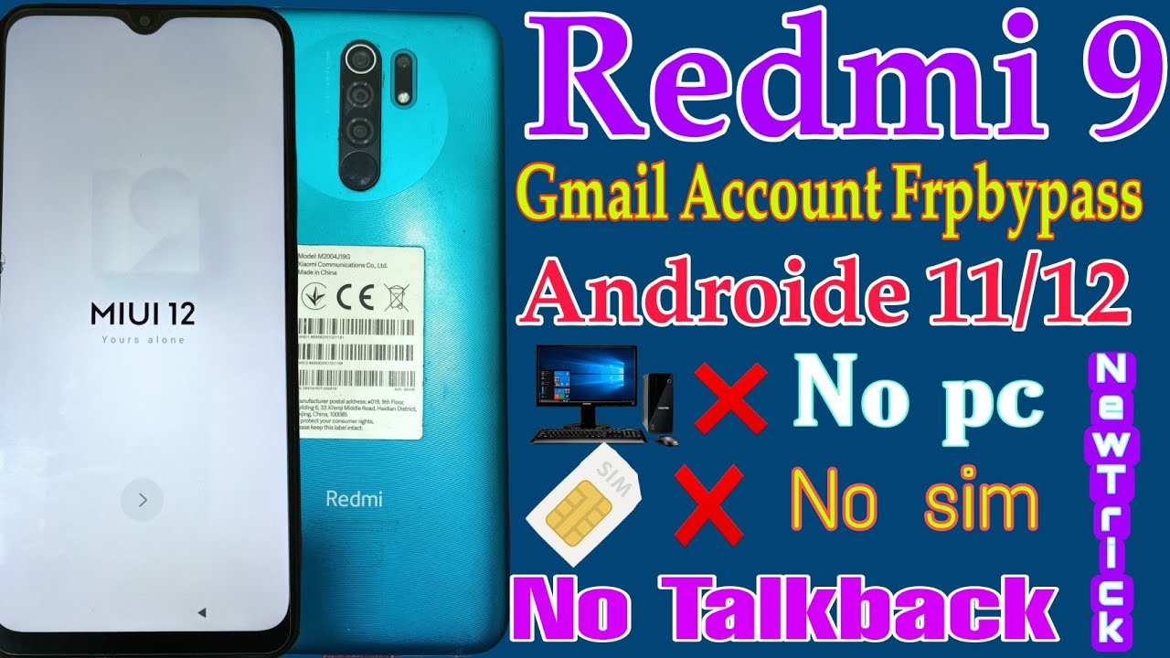 Mi Redmi 9 Google Account How to Remove bypass frp Mi Redmi 9 Google Account How to Remove bypass frp