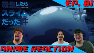 IT'S TIME FOR SLIME | Anime Reaction: Tensei Shitara Slime Datta Ken Ep. 01