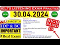 IELTS LISTENING PRACTICE TEST 2024 WITH ANSWERS | 30.04.2024