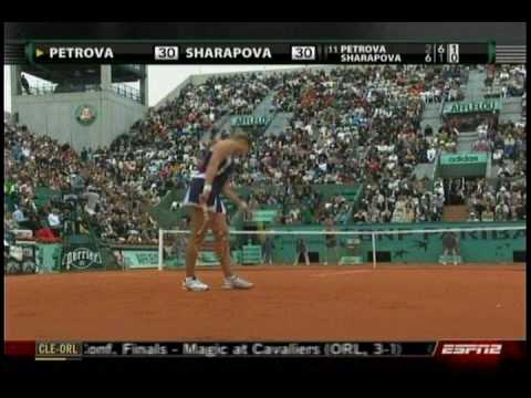 マリア シャラポワ VS Nadia ペトロワ 7- 全仏オープン 2009- 2nd Round