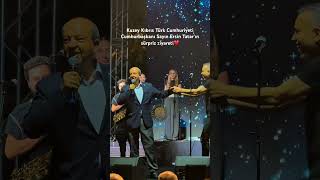 Haluk Levent Kıbrıs Konserinde Sayın Hurbaşkanı Ersin Tatarın Sürpriz Ziyareti
