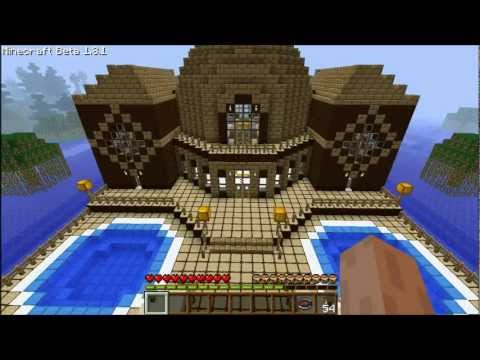 Minecraft Explaining Of How To Build A Wooden Mansion Episode - 38