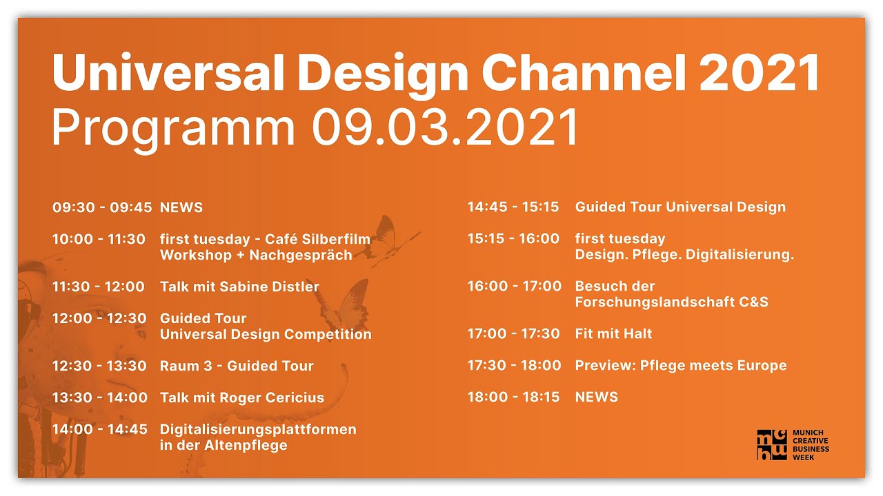 Health & Care Day 2: Digitalisierung und Pflege - MCBW Universal Design Channel 2021 - 09.03.2021